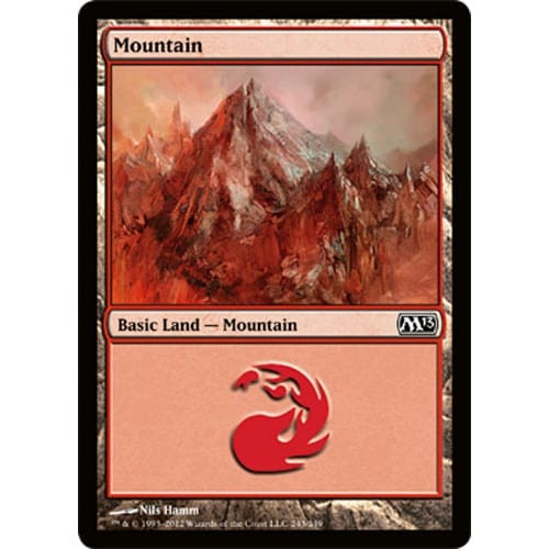 Mountain (#243) (foil) | Magic 2013 Core Set