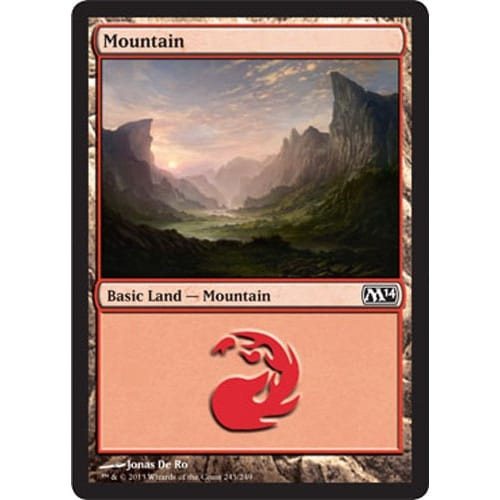 Mountain (#243) (foil) | Magic 2014 Core Set