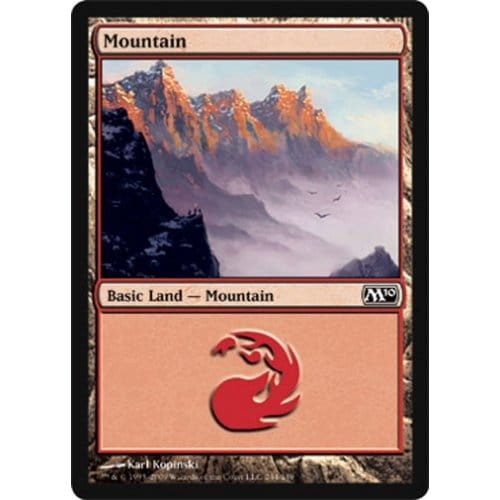 Mountain (#244) (foil) | Magic 2010 Core Set