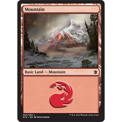 Mountain (#265) (foil) | Khans of Tarkir