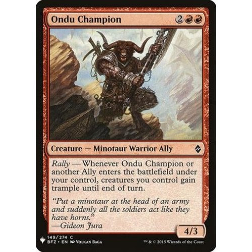 Ondu Champion | Mystery Booster