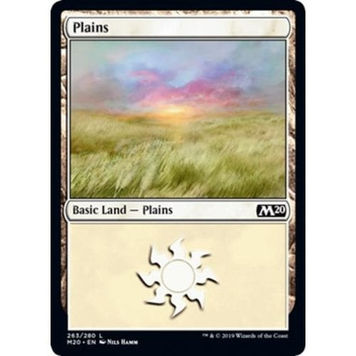 Plains (#263) (foil) | Core Set 2020