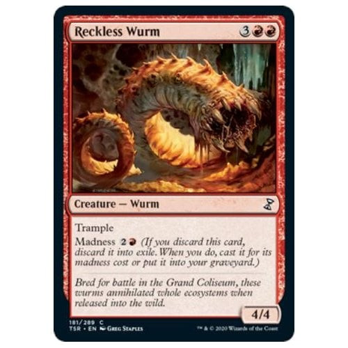 Reckless Wurm (foil) | Time Spiral Remastered