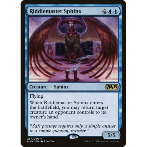Riddlemaster Sphinx (Planeswalker Deck Card)