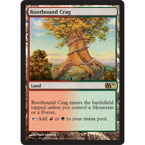 Rootbound Crag  (foil) | Magic 2011 Core Set