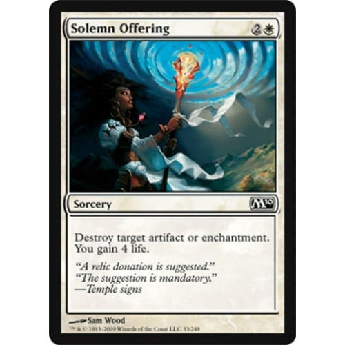 Solemn Offering (foil) | Magic 2010 Core Set