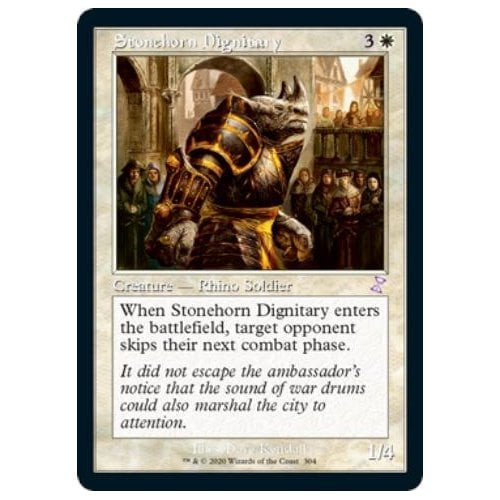 Stonehorn Dignitary (foil) | Time Spiral Remastered