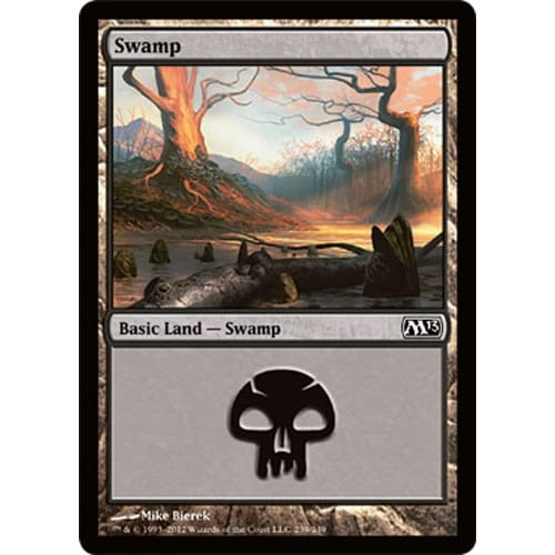 Swamp (#239) (foil) | Magic 2013 Core Set