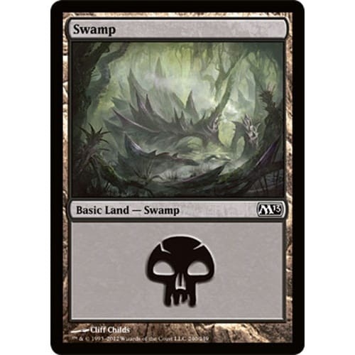 Swamp (#240) (foil) | Magic 2013 Core Set