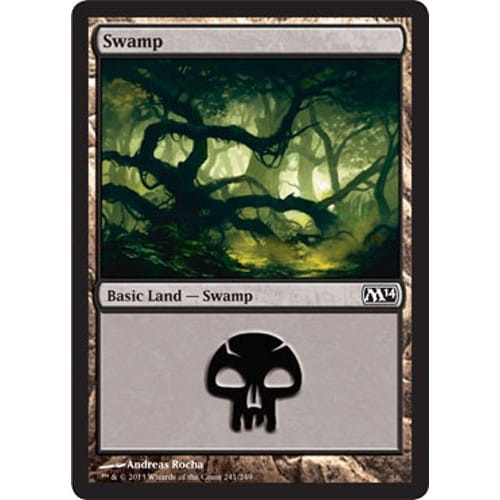 Swamp (#241) (foil) | Magic 2014 Core Set