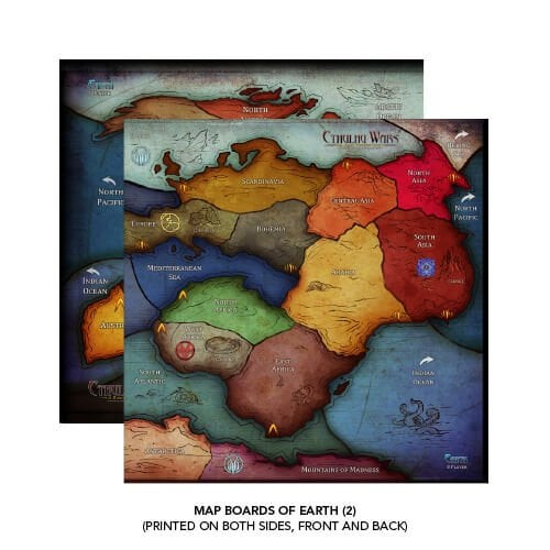 Cthulhu Wars - 6-8 Player Earth Map Expansion