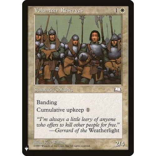 Volunteer Reserves