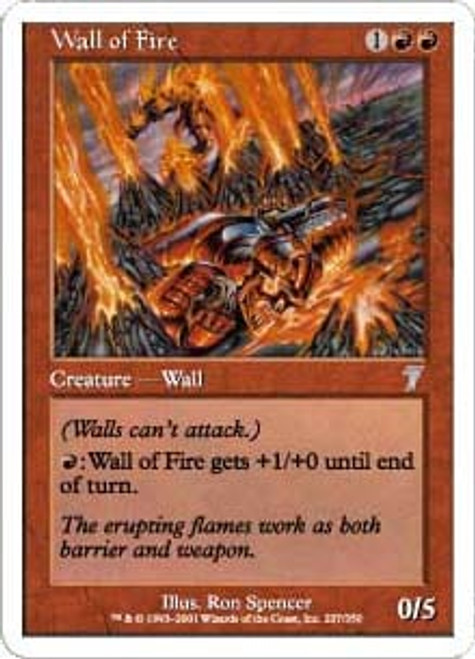 Wall of Fire (foil) | 7th Edition