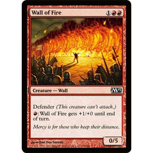 Wall of Fire (foil) | Magic 2013 Core Set