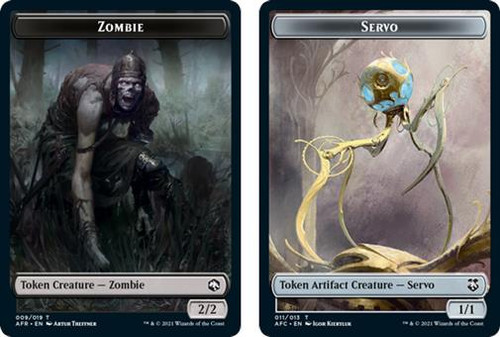 Adventures in the Forgotten Realms Commander - Zombie Token / Servo Token