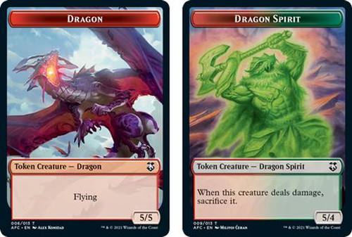 Adventures in the Forgotten Realms Commander - Dragon Token / Dragon Spirit Token