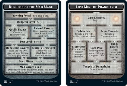 Adventures in the Forgotten Realms Commander - Dungeon of the Mad Mage Token / Lost Mine of Phandelver Token