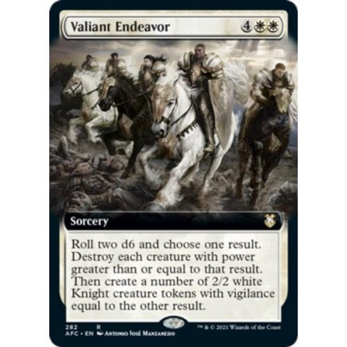 Valiant Endeavor (Extended Art) | Adventures in the Forgotten Realms Commander