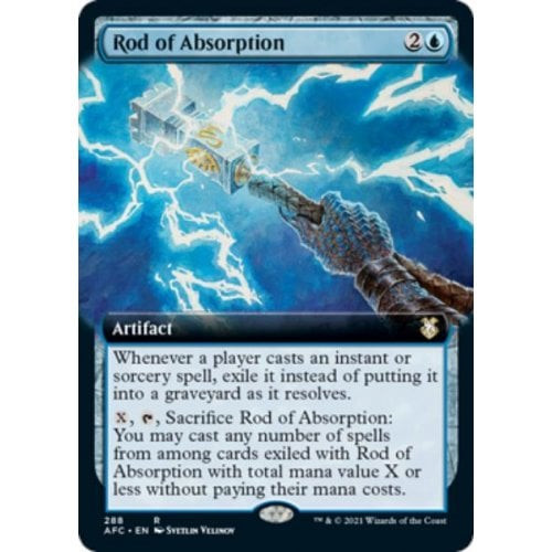 Rod of Absorption (Extended Art) | Adventures in the Forgotten Realms Commander