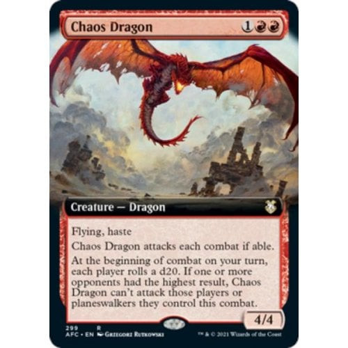 Chaos Dragon (Extended Art) | Adventures in the Forgotten Realms Commander