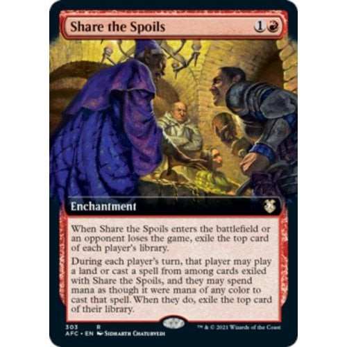 Share the Spoils (Extended Art) | Adventures in the Forgotten Realms Commander