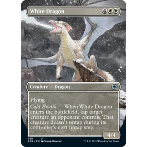 White Dragon (Borderless Art) | Adventures in the Forgotten Realms