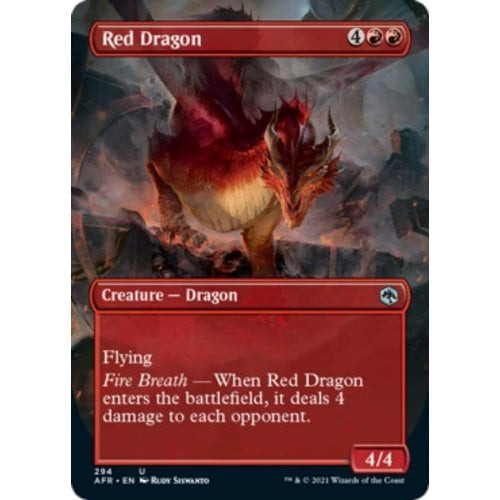 Red Dragon (Borderless Art) | Adventures in the Forgotten Realms