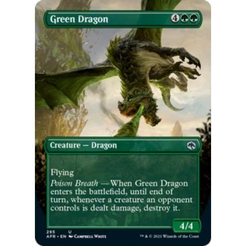 Green Dragon (Borderless Art) | Adventures in the Forgotten Realms
