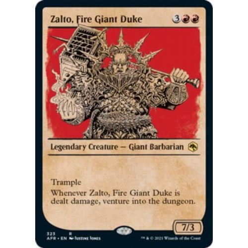 Zalto, Fire Giant Duke (Rulebook Art) | Adventures in the Forgotten Realms