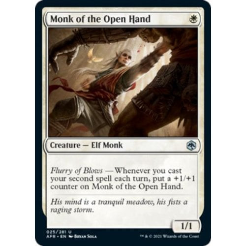 Monk of the Open Hand (foil) | Adventures in the Forgotten Realms