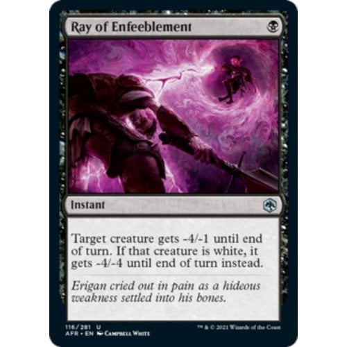 Ray of Enfeeblement (foil) | Adventures in the Forgotten Realms