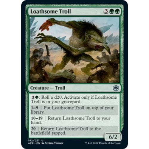 Loathsome Troll (foil) | Adventures in the Forgotten Realms