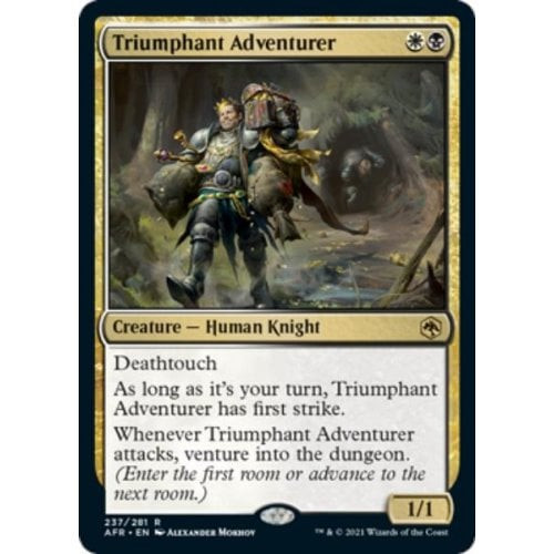 Triumphant Adventurer (foil) | Adventures in the Forgotten Realms