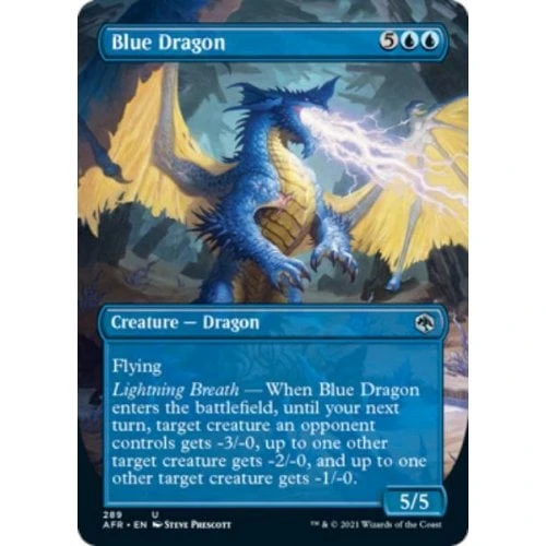 Blue Dragon (Borderless Art) (foil)