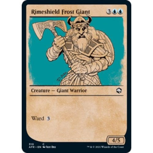 Rimeshield Frost Giant (Rulebook Art) (foil) | Adventures in the Forgotten Realms