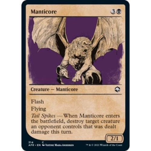 Manticore (Rulebook Art) (foil) | Adventures in the Forgotten Realms