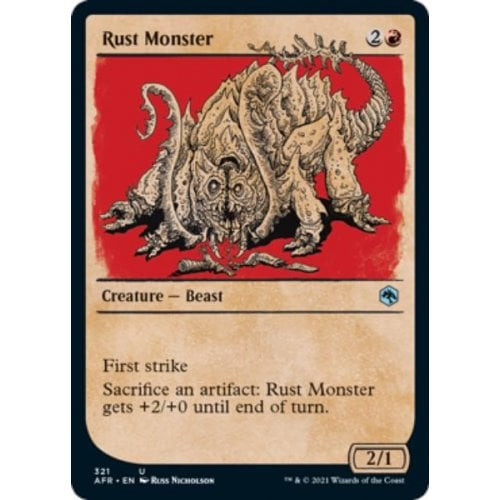 Rust Monster (Rulebook Art) (foil) | Adventures in the Forgotten Realms