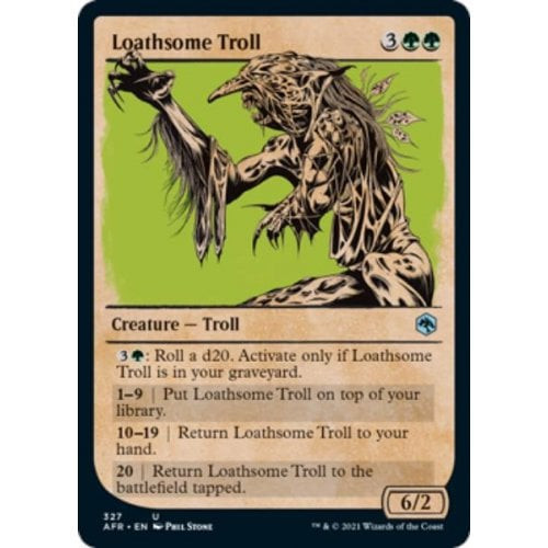 Loathsome Troll (Rulebook Art) (foil) | Adventures in the Forgotten Realms