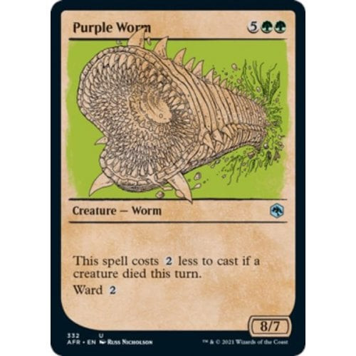 Purple Worm (Rulebook Art) (foil)