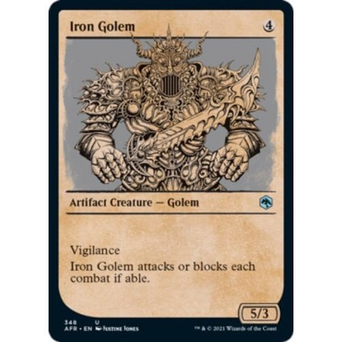 Iron Golem (Rulebook Art) (foil) | Adventures in the Forgotten Realms