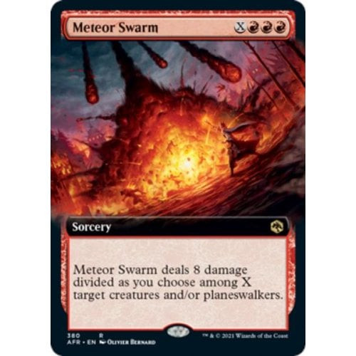Meteor Swarm (Extended Art) (foil) | Adventures in the Forgotten Realms