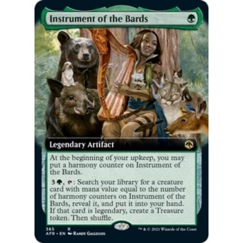 Instrument of the Bards (Extended Art) (foil) | Adventures in the Forgotten Realms