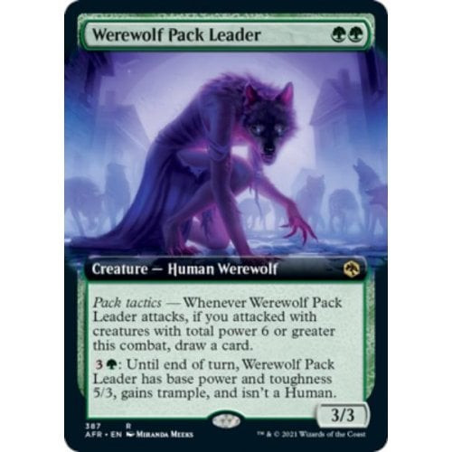 Werewolf Pack Leader (Extended Art) (foil) | Adventures in the Forgotten Realms