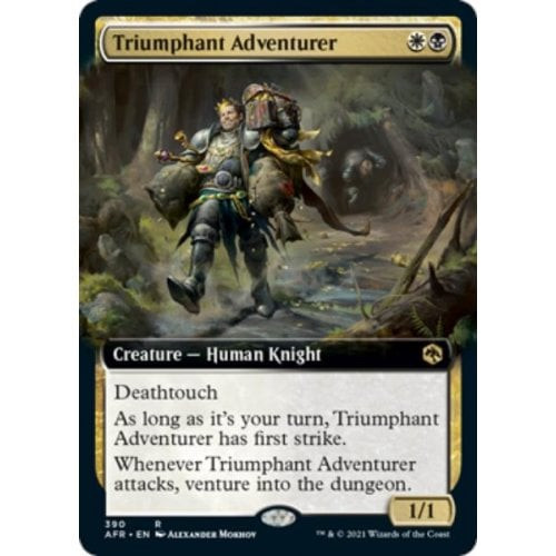 Triumphant Adventurer (Extended Art) (foil) | Adventures in the Forgotten Realms