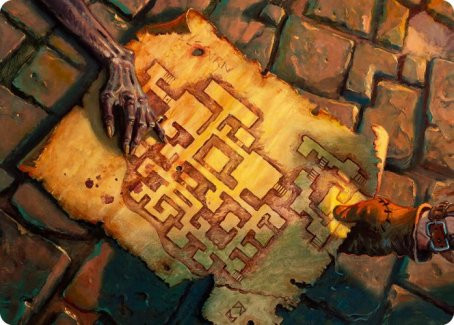 Adventures in the Forgotten Realms Art Card: Dungeon Map