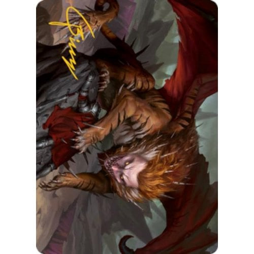 Adventures in the Forgotten Realms Art Card: Manticore (Gold Signature) | Adventures in the Forgotten Realms