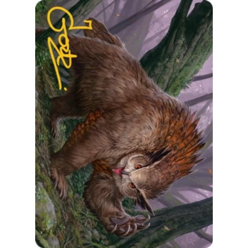 Adventures in the Forgotten Realms Art Card: Owlbear #15 (Gold Signature) | Adventures in the Forgotten Realms