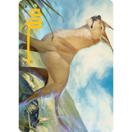 Adventures in the Forgotten Realms Art Card: Blink Dog (Gold Signature) | Adventures in the Forgotten Realms