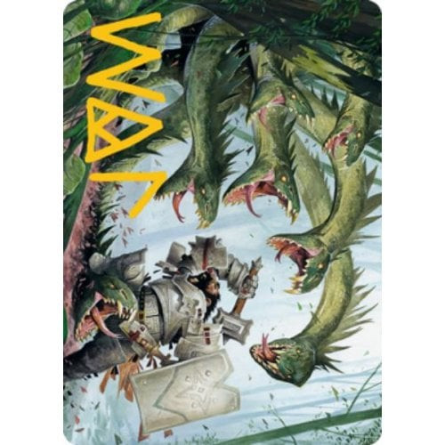 Adventures in the Forgotten Realms Art Card: Lair of the Hydra (Gold Signature)