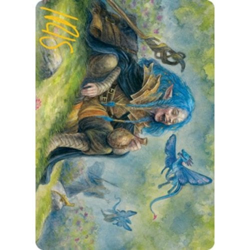 Adventures in the Forgotten Realms Art Card: Feywild Trickster (Gold Signature) | Adventures in the Forgotten Realms